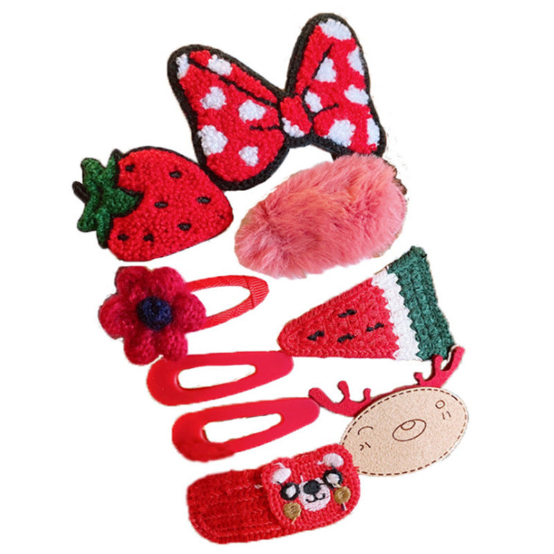 just-lil-things-8-pcs-strarwberry-watermelon-hair-clip-set-for-toddlers-jltc0009