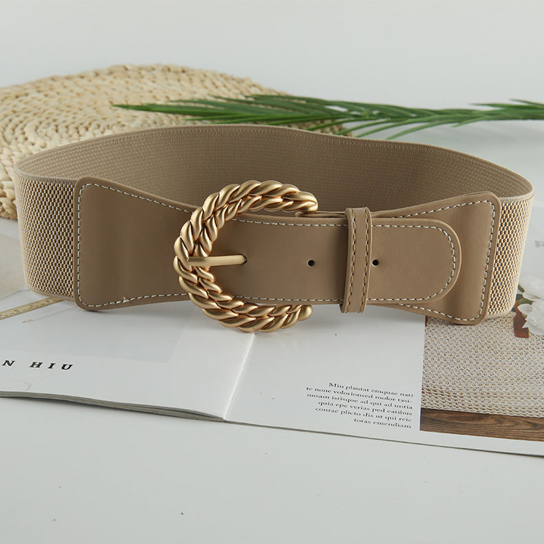 Retro girdle wide waist decoration with elastic  belt jlthb0047