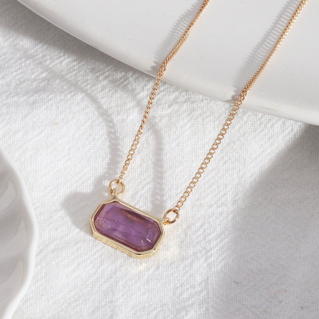 Just lil things Artifical Purple Necklace jltn0531