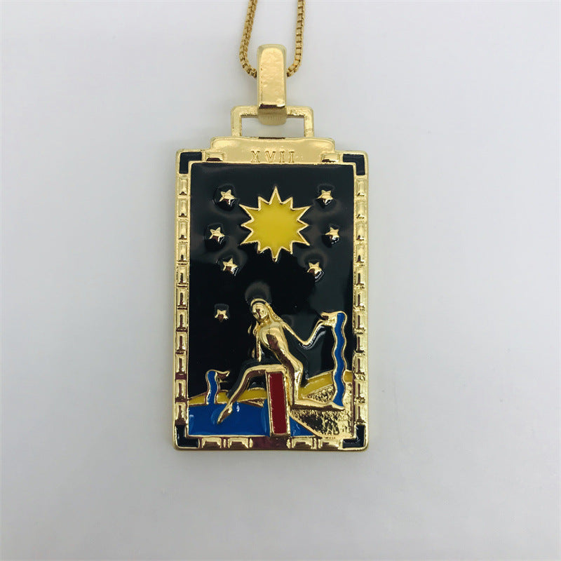 Just Lil Things  Artificial Tarot card Necklace jltn0648