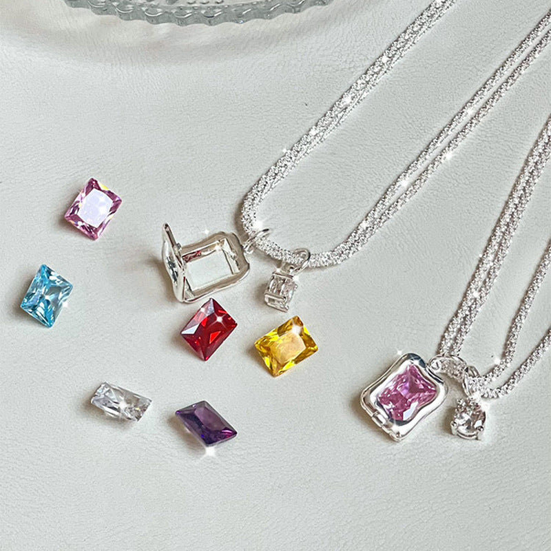 Just Lil Things 6 kinds of colored gemstone necklaces jltn0676