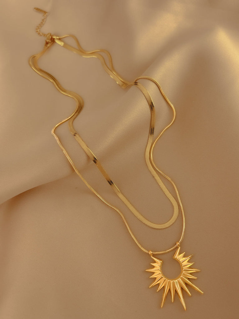 Just Lil Things Artifical  Gold Necklace jltn0791