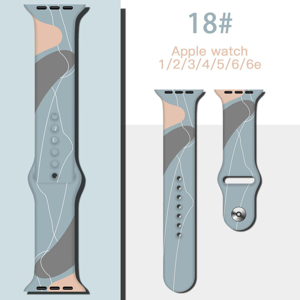 apple-watch-strap-apple-watch-morandi-silicone-heat-transfer-strap-iwatch7-representative-strap
